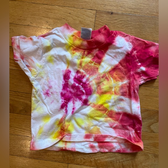 3 Toddler Handmade Tie-dye T-shirts Size 2T bundle of 3 shirts - Picture 2 of 4